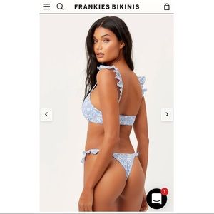 Frankies Bikinis Springtime Ruffle Bikini Set
